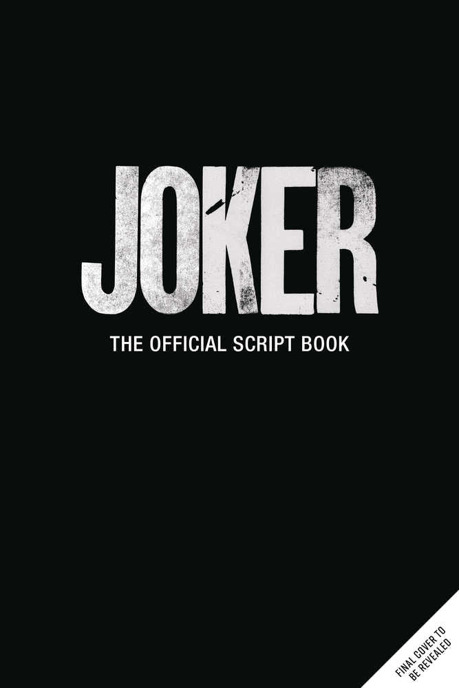 Joker Official Script Book Screenplay Hardcover